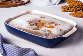 Clafoutis de Pêra e Damasco